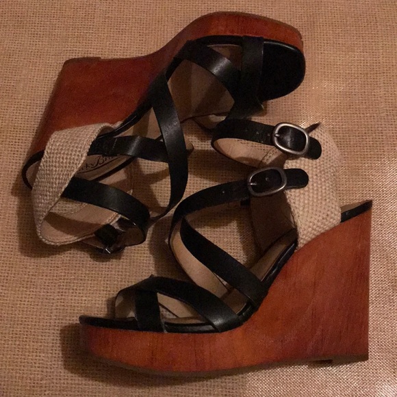 Lucky Brand Shoes - Lucky brand wooden wedge heels